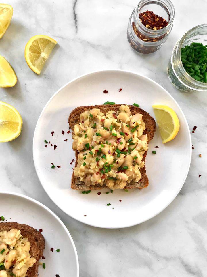 Lemony White Beans on&nbsp;Toast
