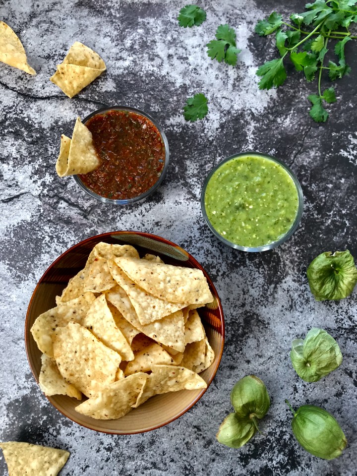 Homemade Salsa Two Ways: Salsa Verde Crudo and Salsa&nbsp;Roja